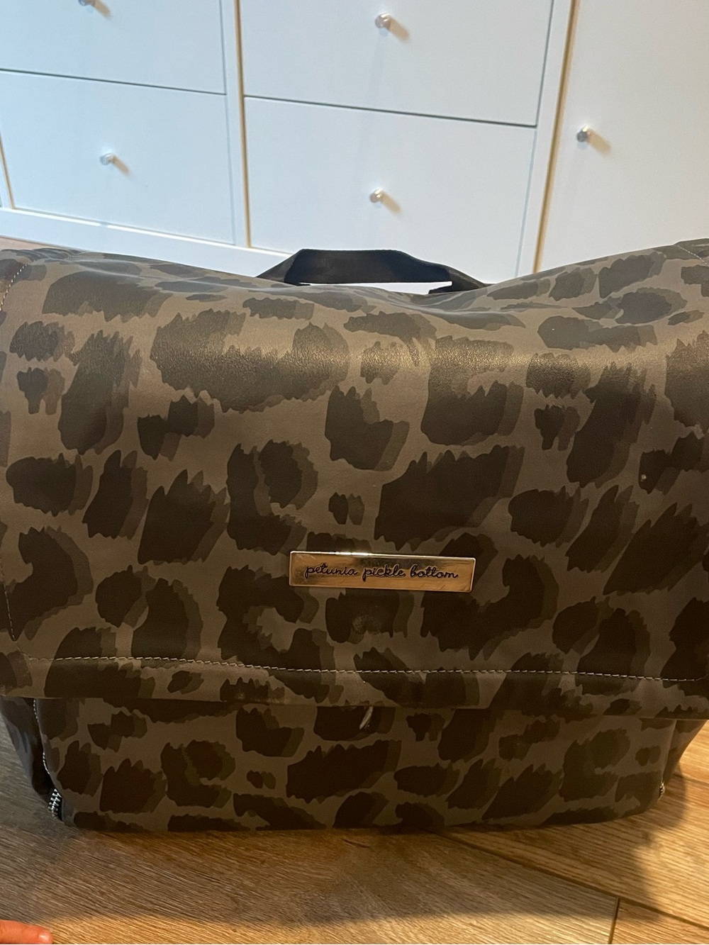 Petunia Pickle Bottom Olive & Dark Green Camo Messenger Bag